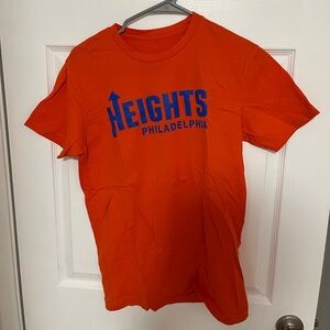 Bold Orange T-Shirt with Heights Philadelphia logo
